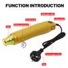 Electric Heat Gun Fast Heat 300W Hot Air Gun 1m Long Cable 220V Power Hot Dryer AU Plug for DIY Craft Embossing Shrink Wrapping