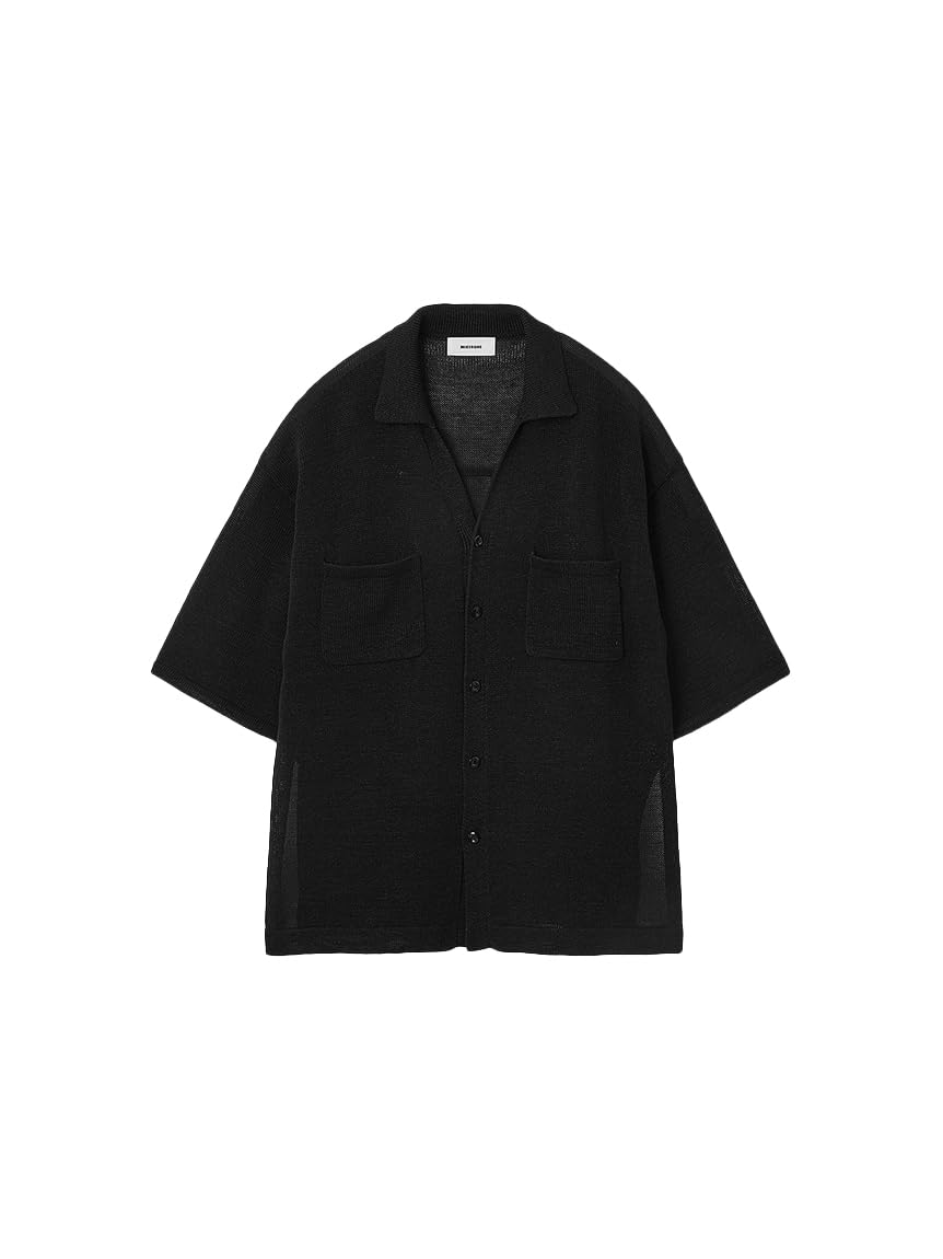 

Женская трикотажная оверсайз рубашка Miesloe черного цвета MWNT252004, чёрный