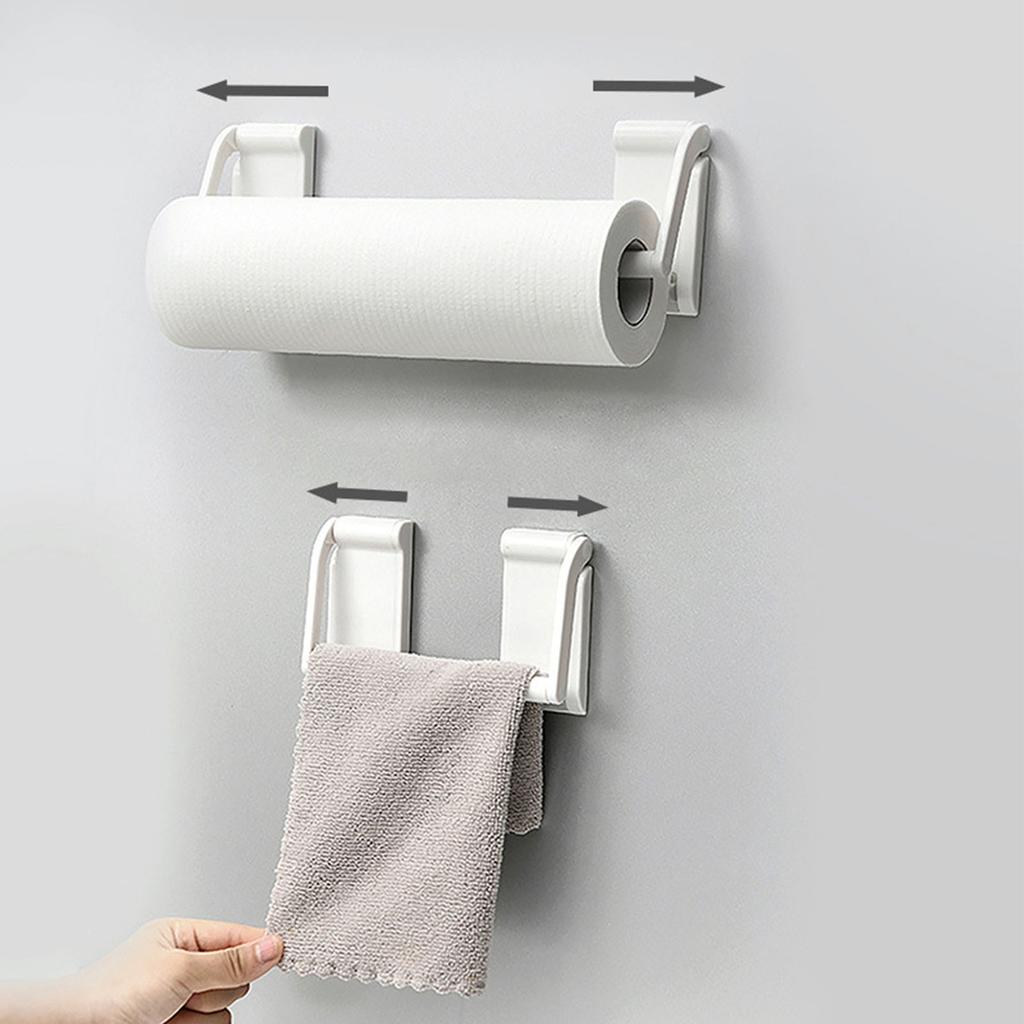 Wall Paper Towel Holder Magnetic Space Saving Wall Mount Tissue Roll Rack for Kitchen Office Fridge