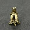 Antike Spiel Messing Schildkröte Frosch Miniatur Statue Dekoration Schreibtischdekoration Heimdekoration Bronzeskulptur Wohnaccessoires