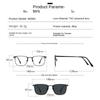 3 In 1 Polarized Magnetic Sunglasses Men Clip On Glasses Women Shade Driving Prescription Myopia Optic Frame No Diopter