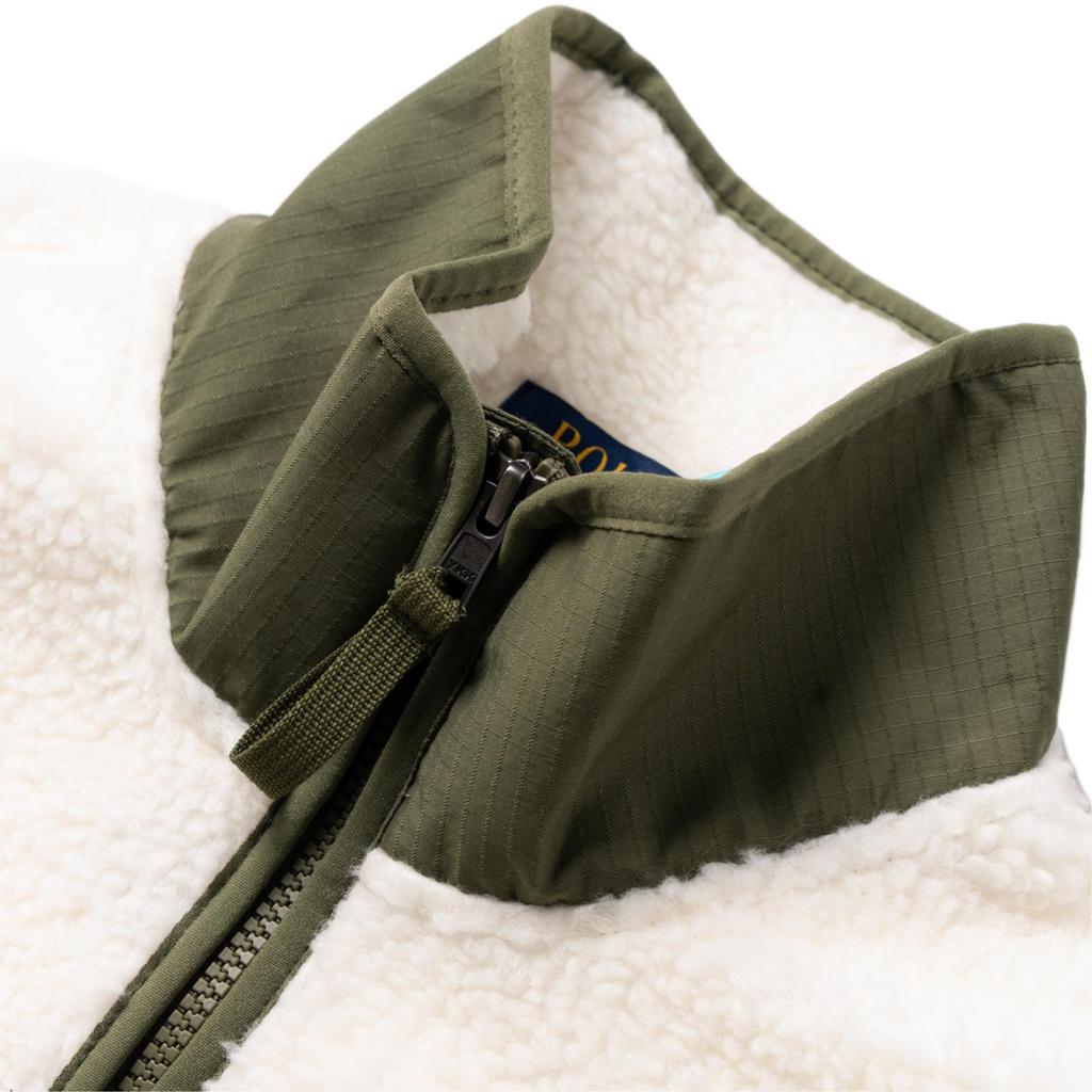 Polo Ralph Lauren SS22 Fleece Color Block Vest Men Vests White MNPOKNI1CM20033-101