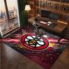 Brentford Football Print Crystal Velvet Rug, Comfortable Water Absorbent Non Slip Indoor Floor Carpet
