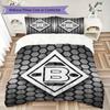 Borussia Pattern Bedding uilt Set uilt Cover Pillowcase Home Decoration Birthday Gift (1 * duvet cover + 2 * pillowcase  without core)19