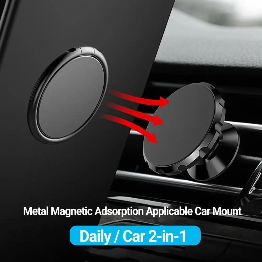 Luksusowy Metalowy Uchwyt Pierścień na Palec do Telefonu Komórkowego Obrót 360 stopni Mocowanie Magnetyczne Okrągły Uchwyt Mały i Wykwintny Uchwyt na Telefon Komórkowy
