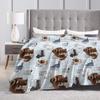 Soft Blanket Travel The Secret Life of Pets Dog Throw Blanket  Flannel Bedspread For Couch Chair Street Trend Sofa Bed Cover