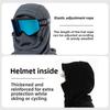 Ski Helmet Cover, Windproof Mask, Hat Cover, Ear Protector, Integrated Cover, Hat Thickened To Keep Warm, Autumn and Winter Cycling Head Cover