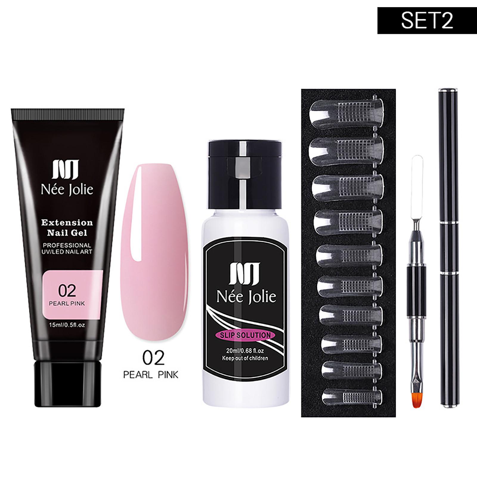 

Набор для наращивания ногтей, инструменты для ногтей с УФ-гелем, 15 мл