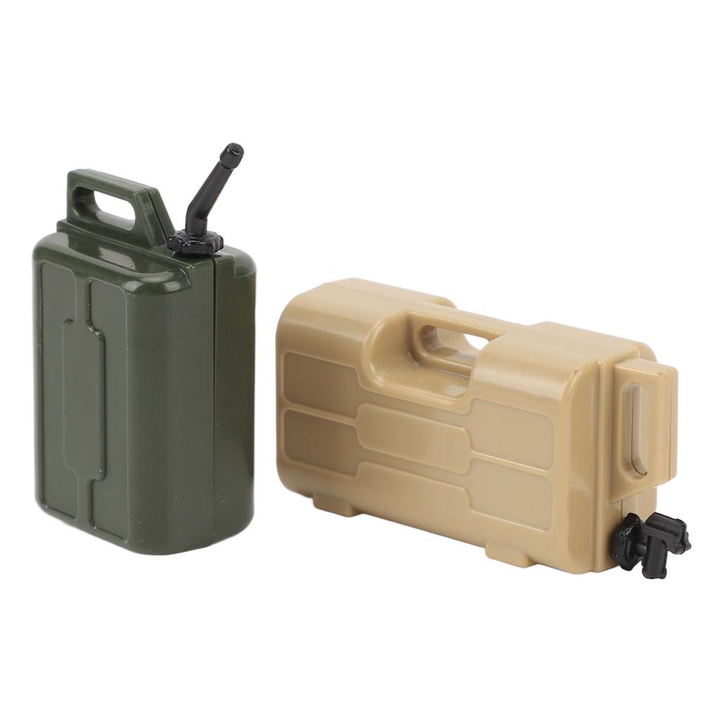 1Celsius10 Scale Simulation Gas Fuel   Can Set Plastic   Fuel   and   Gas Can for SCX10 1Celsius10 RC Crawlers