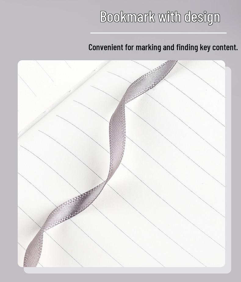 Compact A7 Carry-On Notebook with Strap, Thick Mini Planner, Logo Printable