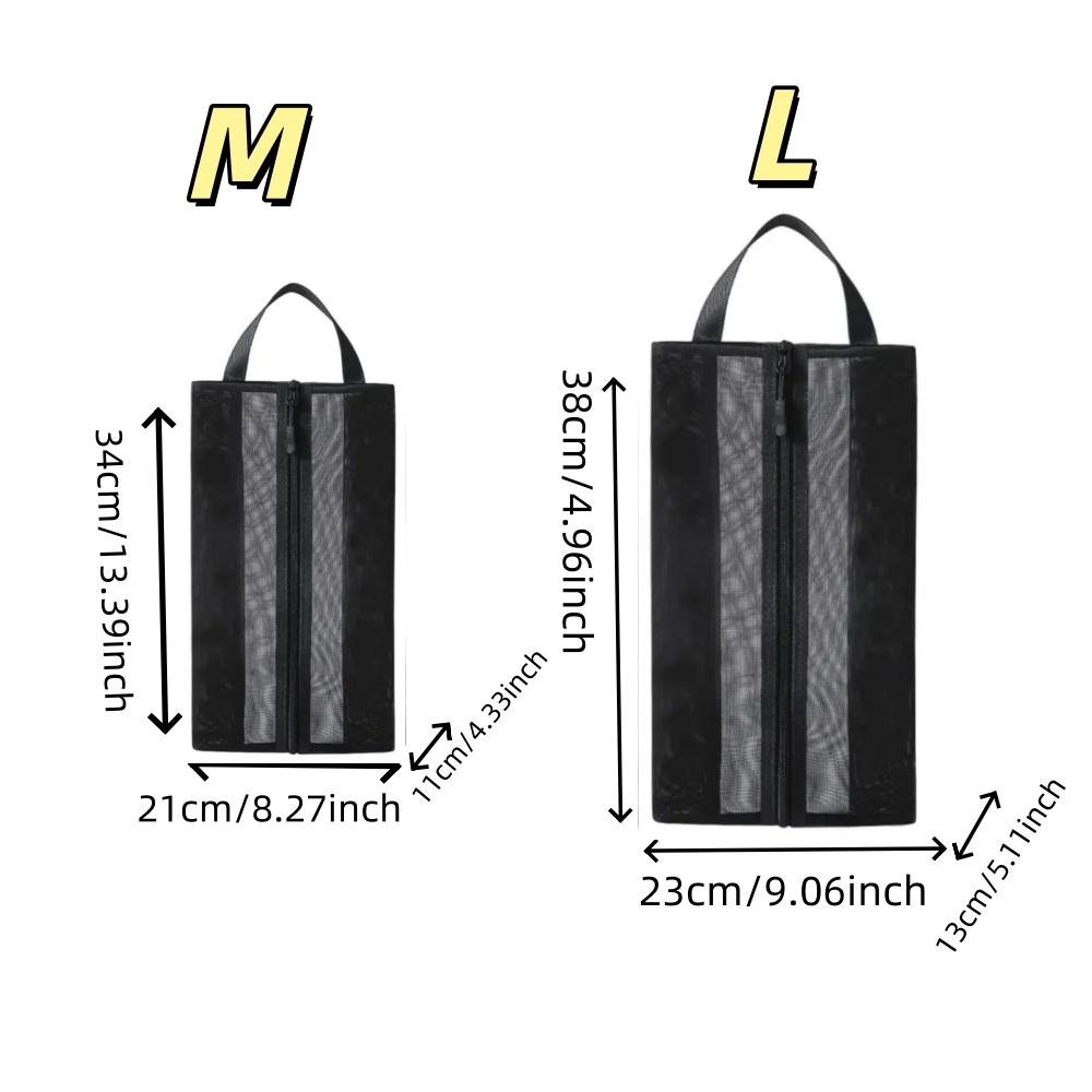 

Shoe Storage Bag Household Foldable Portable Season Boots Protective Travel Essentials Covers Waterproof Shoes Organizer Bag M чорний