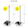 KAPULO Stainless Steel Long Handle Dustpan