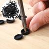 100Pcs Black Plastic Screw Caps PP Material Furniture Screw Cover Caps Easy Install Dust Plug Rust Proof Uv Water