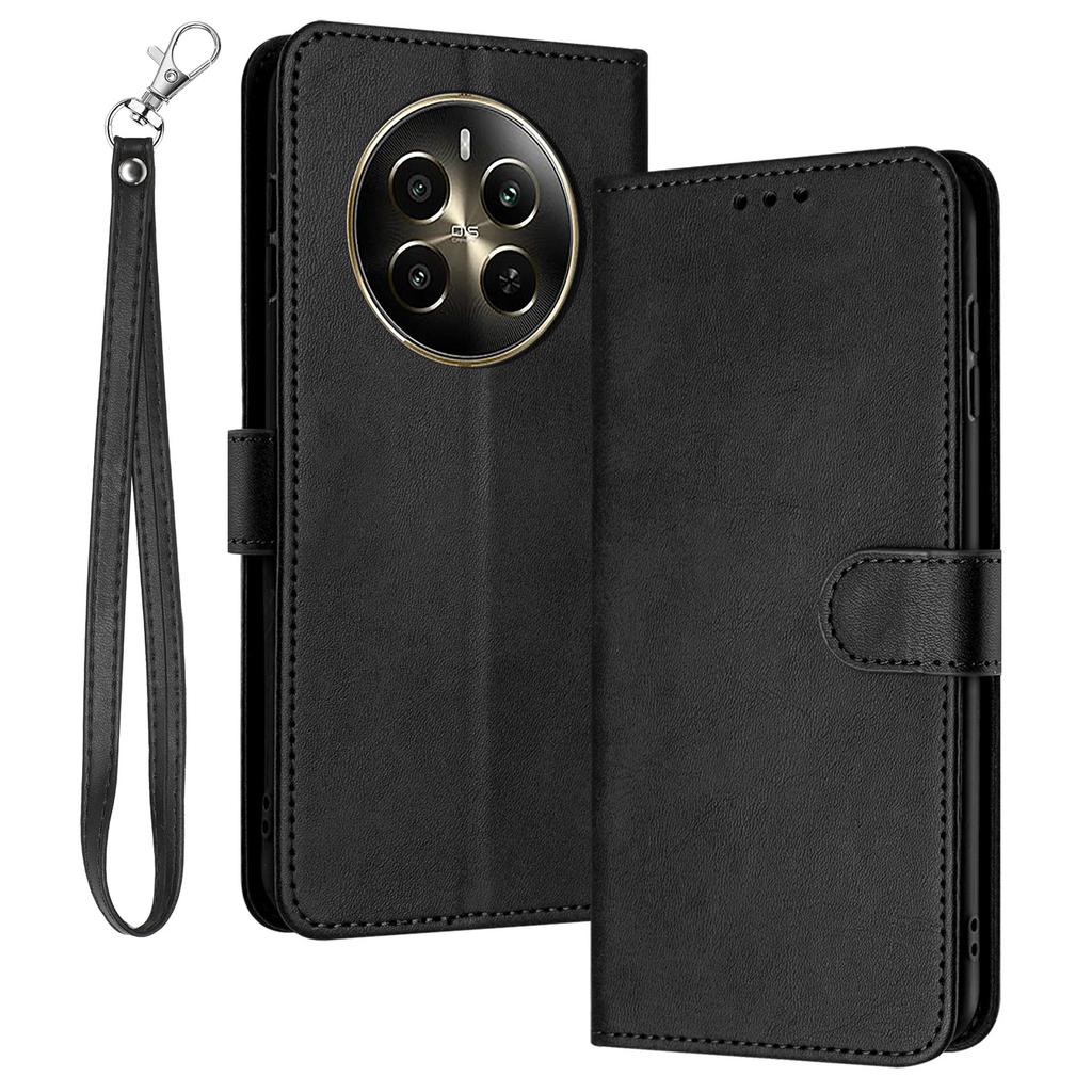 For Realme Narzo 70 5G/Narzo 70 Pro 5G/P1 5G/12 4G/12+ 5G Case Flip Stand PU Leather Wallet Phone Cover Calf Texture