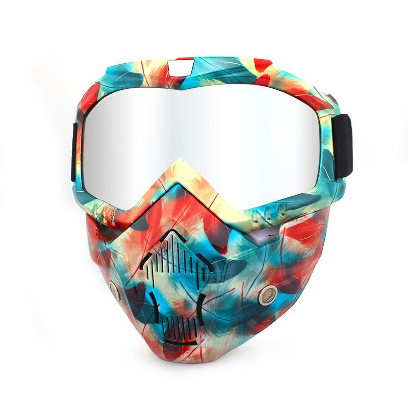 Retro face masks, goggles, off-road motorcycles, racing goggles, outdoor cycling glasses, skiing