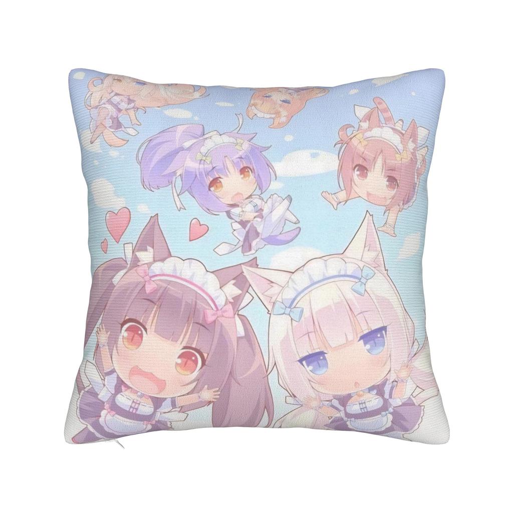 Anime N-Nekopara Pillowcases Product Printing Cushion Cover Decorations  Pillow Case Cover Home Multi-Size
