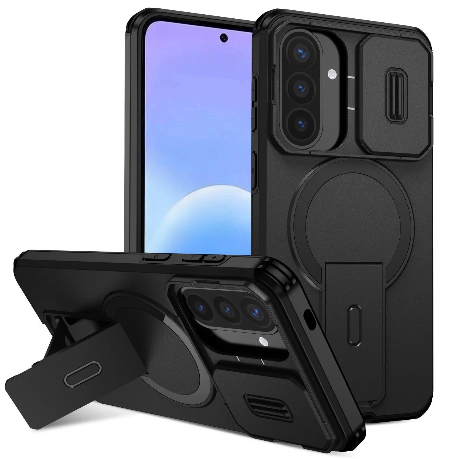 

Anti-Shock for Magsafe Protective Case for Samsung Galaxy A57 5G A 57 A17 A37 A16 A26 A36 A56 A15 A55 Back Covers Galaxy A16 чёрный
