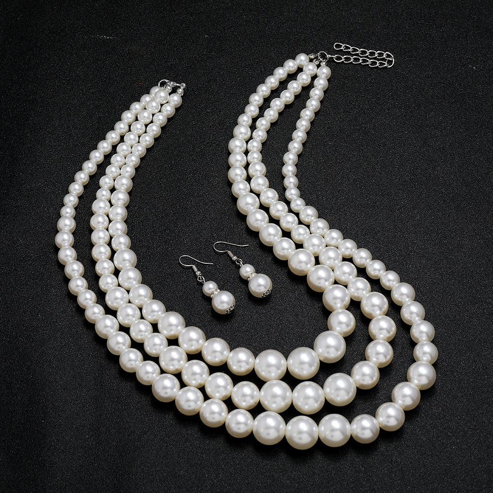 Pearl Women Necklace Fashion Jewelry Alloy Pendant For Casual Decoration Wear