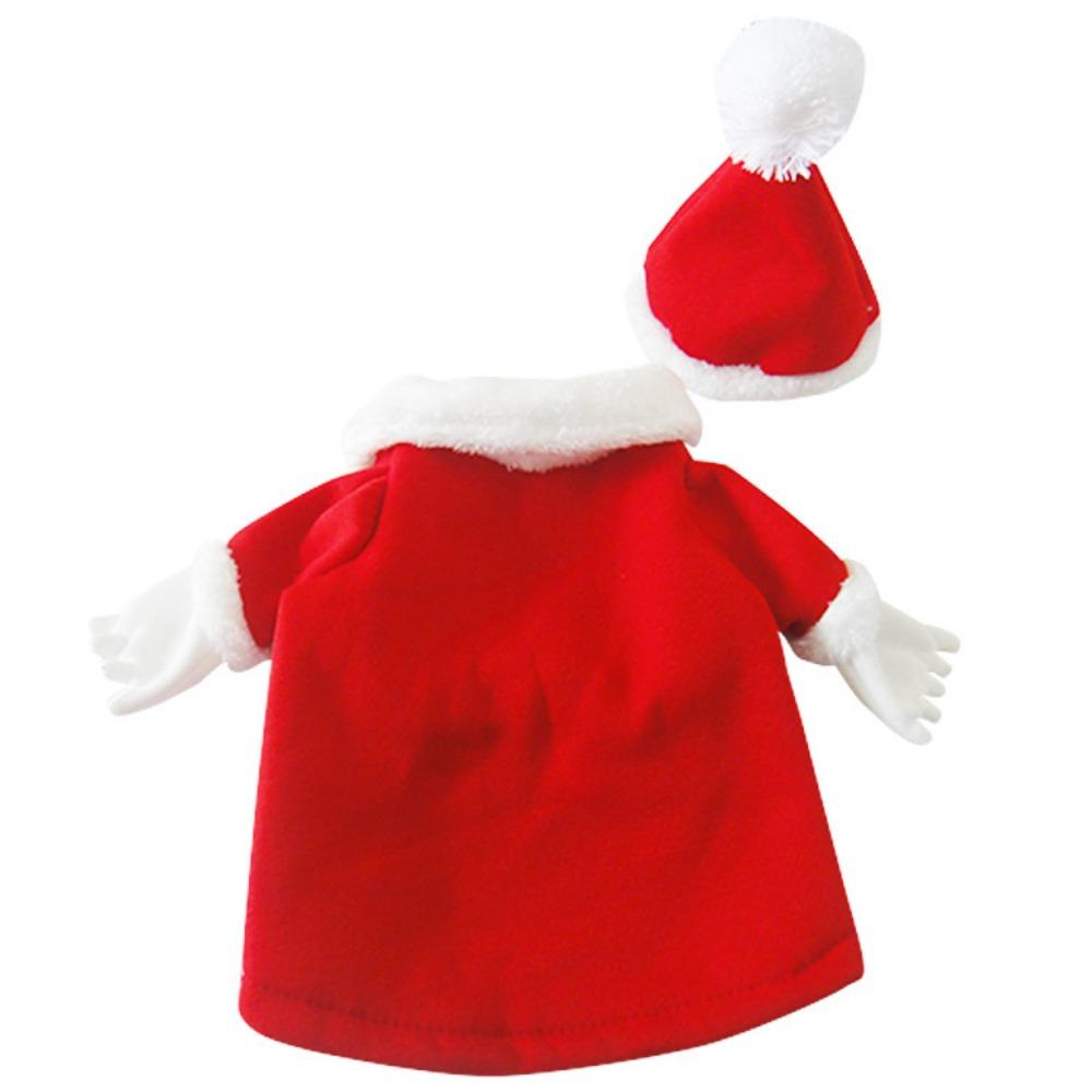 New three-dimensional Christmas suit hat turned into dog clothes, Christmas teddy dog pet clothes