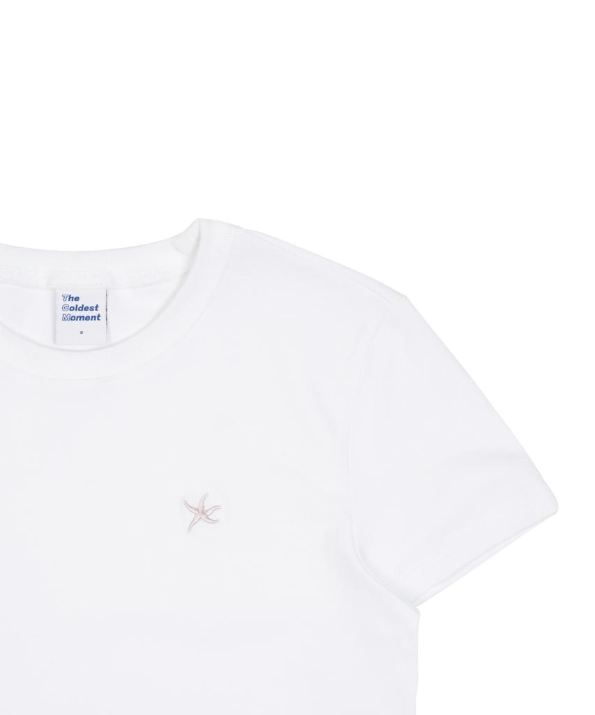 THE COLDEST MOMENT (W) Tcm Mini Logo Curved T (White)