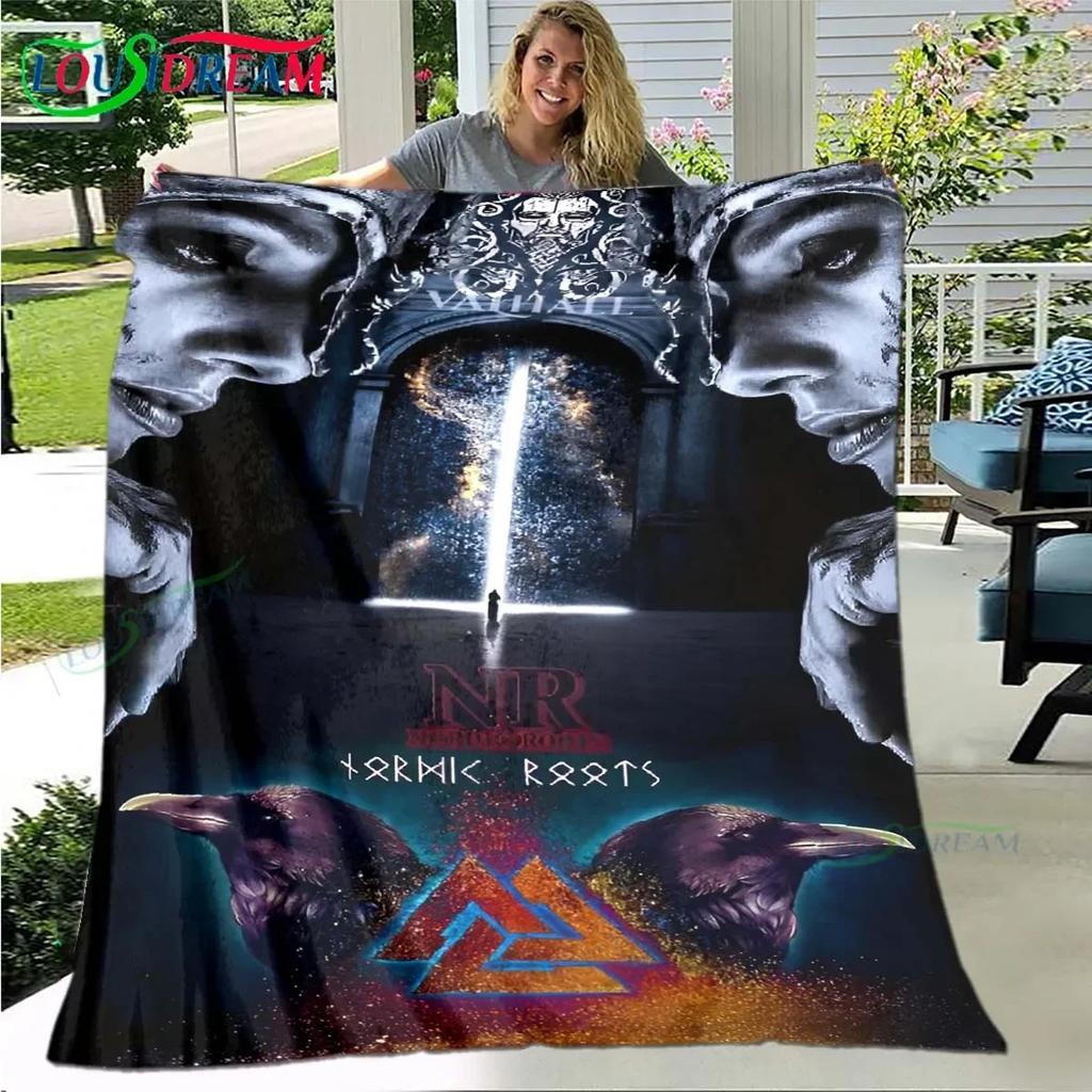 Nordische Wikinger-Mythologie Weiche Decke Sport Wohnzimmer Schlafzimmer Sofa Bett Decke Geburtstagsgeschenk Reise Büro Mittagspause Decke