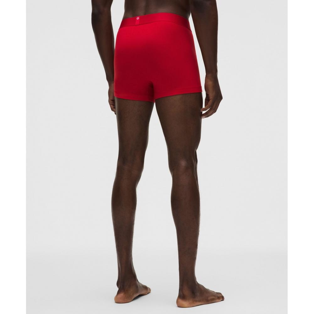 Lululemon Always In Motion Boxer Brief 3 3 Pack Heart Scatter Dot mIni Candy Cloud Burgundy Bay Candy Cloud Oxford Red