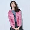 Mujer Otoño Invierno Abrigo Acolchado Con Capucha Grueso Manga Larga Cálido Color Sólido Suave Slim Fit Cierre De Cremallera Bolsillos Cardigan Señora Algodón Abrigo Chaqueta
