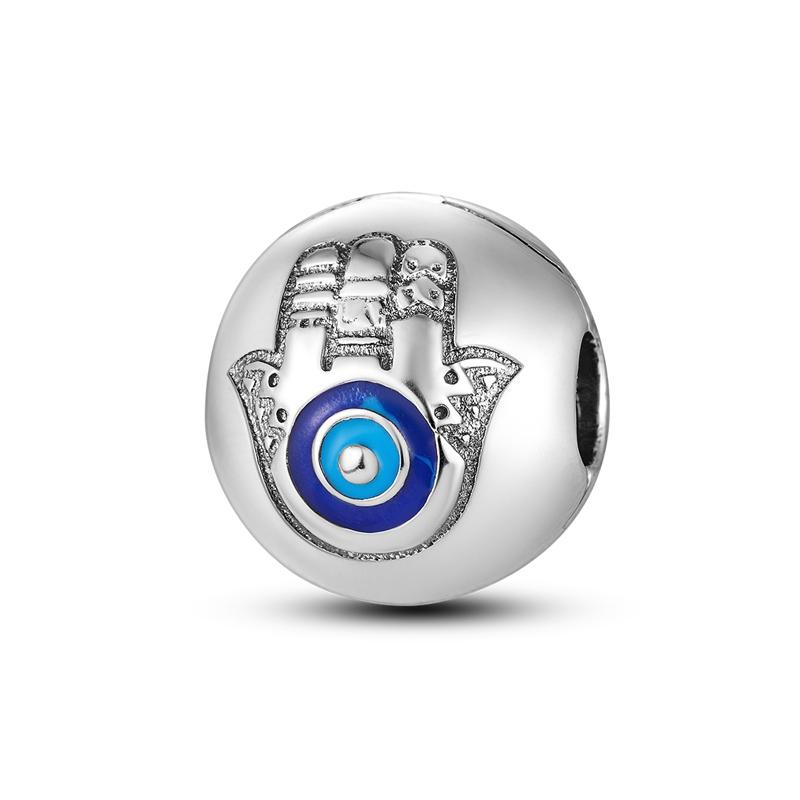 New 925 Silver Charms Beads Pendant Devil's Eye Blue Zircon Charms For Original Bracelet Charms DIY Jewelry Gift