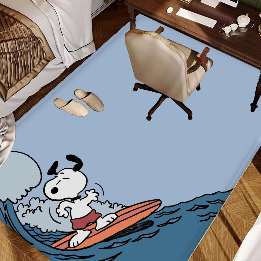 3D Cartoon Snoopy Room Mats Cheaper Anti-slip Modern Living Room Balcony Printed Welcome Rug