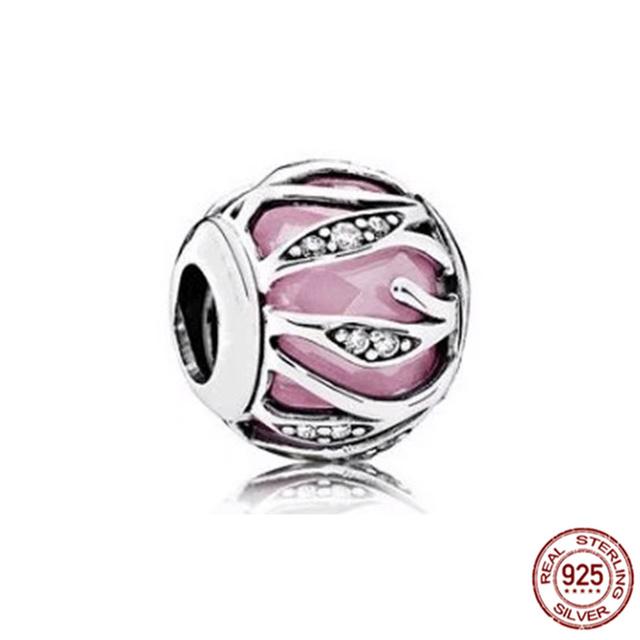 Röd nyckelpiga hummer & glöd-i-mörkret Firefly Dangle Charm 925 Sterling Silver Smycken Pärlor Passar Original Fasion Armband