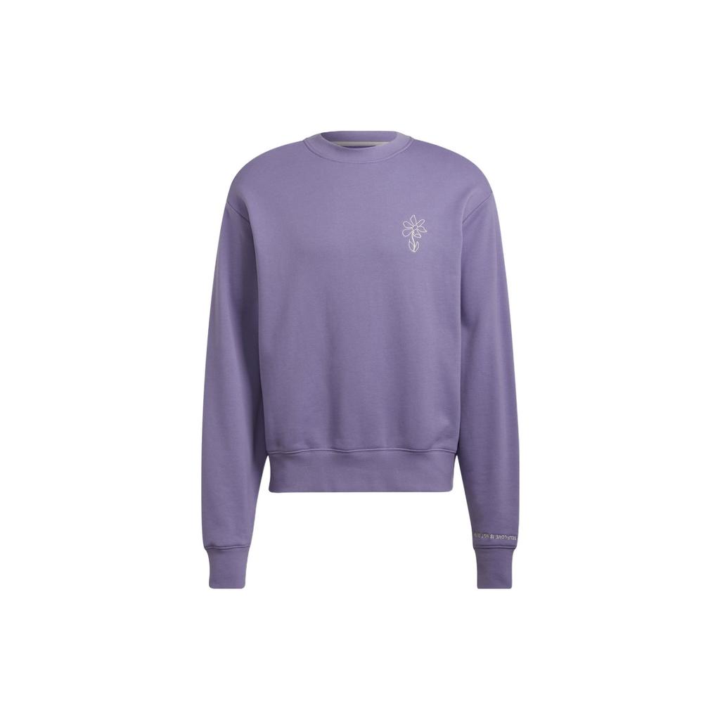 adidas Originals Men's Purple Round Neck Casual Pullover Sweatshirt HI6016