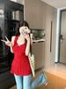 Korean Style Lace Knit Slim-Fit Vest Blouse for Women - Summer Casual Solid Color Pullover