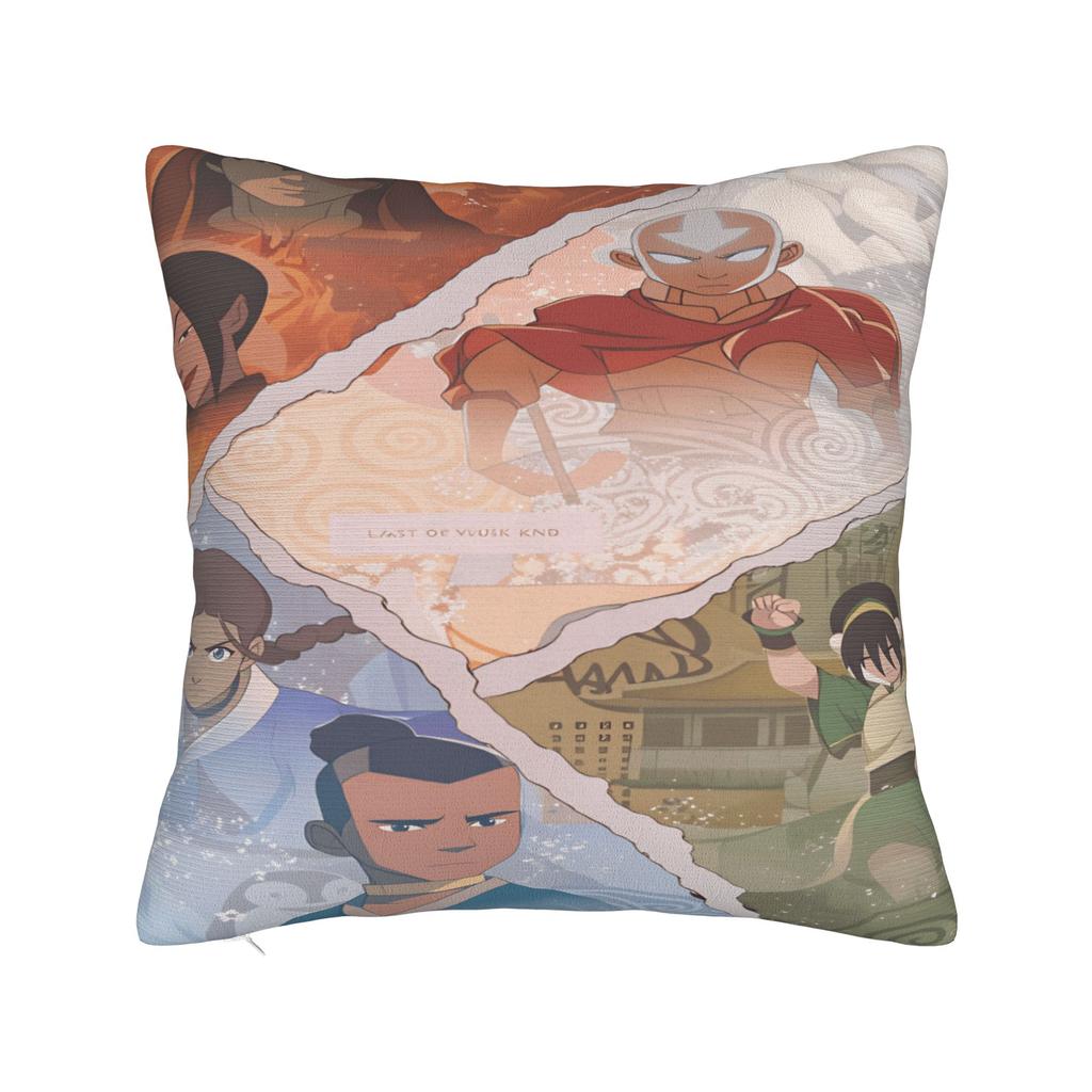 Atla Avatars The Last Airbender Kissenbezüge Vintage Kissenbezug Für Hochzeitsfeier Heimdekoration Quadratischer Kissenbezug