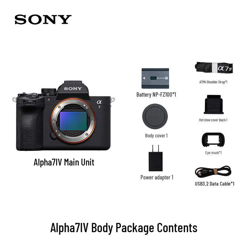 Sony Alpha 7 IV Full-Frame Mirrorless Camera with 85mm F1.4 GM II Lens (CN version)