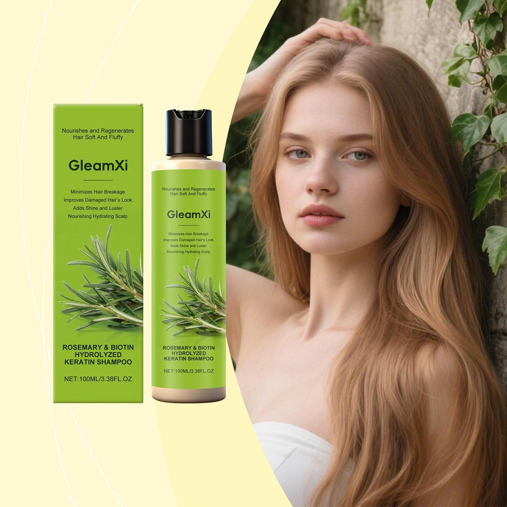 Rosemary Shampoo Hair Thickness Regrowth Soothing Scalp Anti Dandruff Oil Control Repair Split Ends Hair Refreshing Fluffy Hair