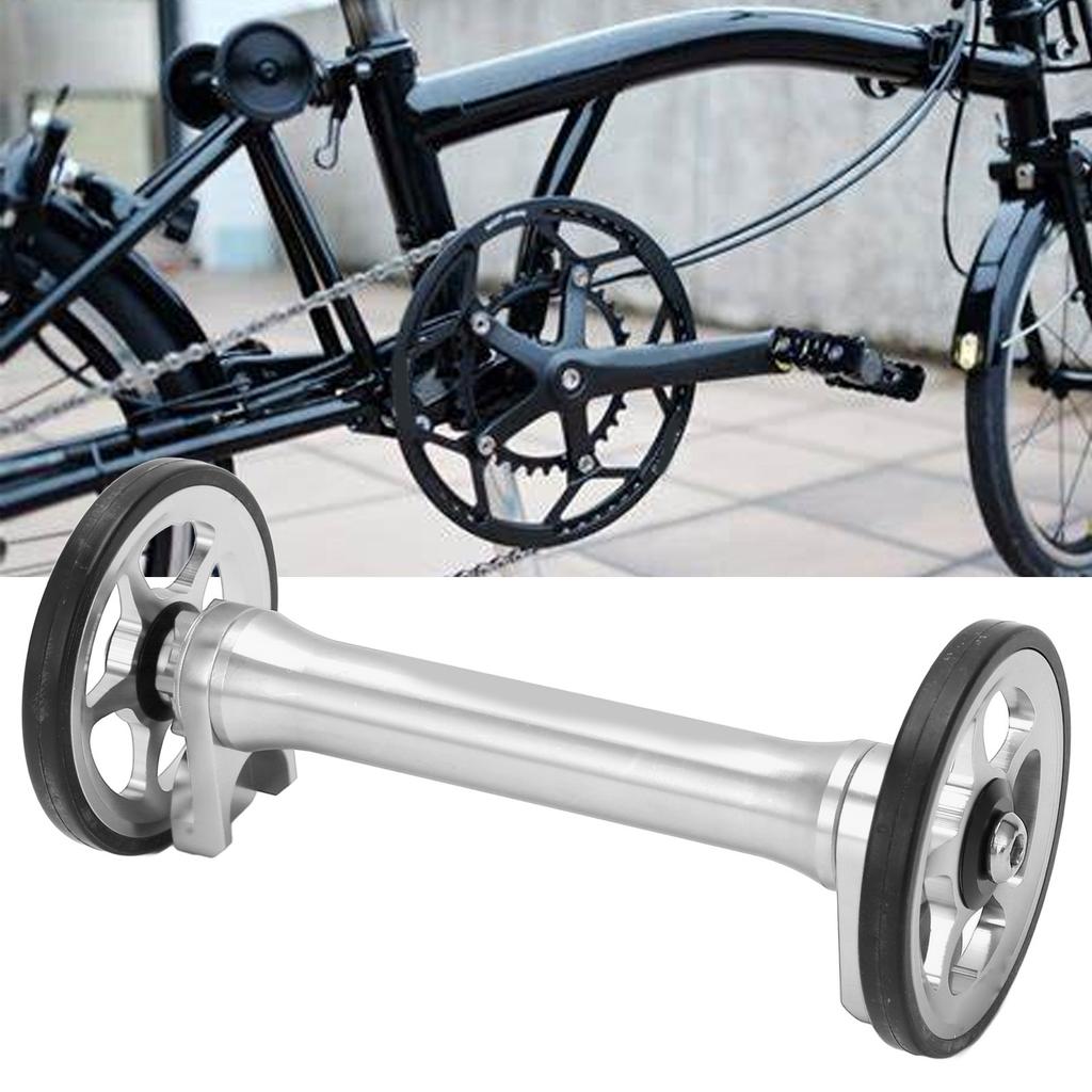 Barra di Estensione Ruota Facile Alta Resistenza Leggera Telescopica Pieghevole Barra di Estensione per Bici per Brompton 3sixtyArgento