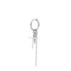 Titanium Steel Cross Cone Chain Earrings - Park Jimin Style, Unisex Harajuku Ear Cuff