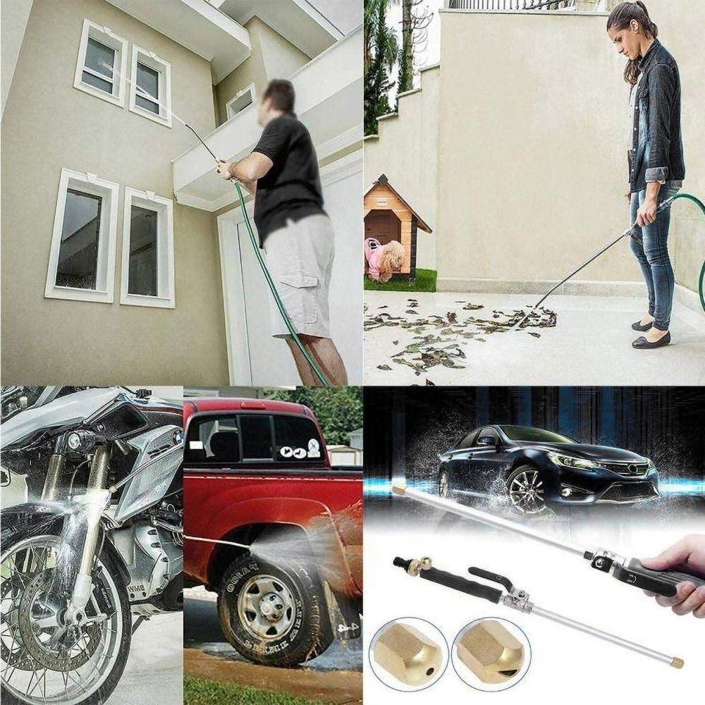 2-in-1 High Pressure Washer Easily Removes Stains Leaking-proof Power Washer With Quick Connectors Hose Nozzle Car Cleaning Tool