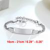 Vnox Custom Personalize Girls Name Baby Bracelet, Anti Allergy Stainless Steel Chain Adjustable, Baptism Gifts To Girls Boys