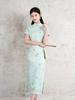 Green Suzhou cheongsam 1011 new summer young girl Chinese modified temperament retro daily dress