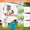 Mit Saugnapf Elektrische Dusche Lange Akkulaufzeit Wiederaufladbar Wasserpumpe Campingdusche Garten