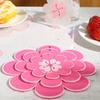 Creative Flower Insulation Pads Thick Anti Slip Wear-resistant Placemat Anti Scalding Household Mats Adsorption Wall Decoration