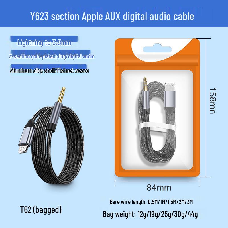 Typ C auf 3,5 mm Audiokabel für Kopfhörer, Computer, Autos, Mikrofone, Telefone und Live-Übertragungen