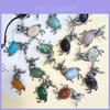 Animal Deer Embellished Metal Brooch Pin With Semi Precious Shell Inlay For Romantic Gift