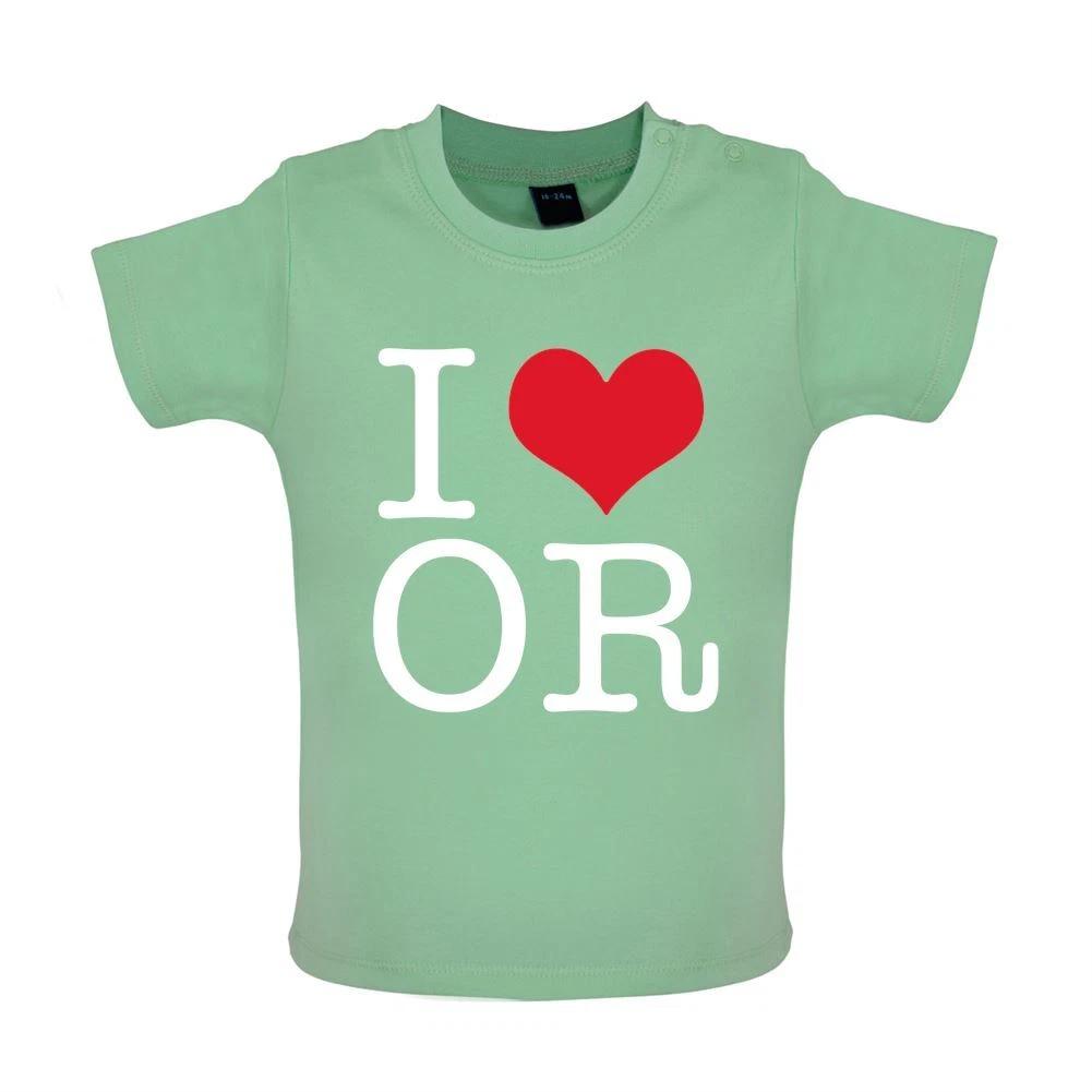 I Love Heart OR - Baby Kids Boys Girls Unisex T-Shirt / Babygrow - Singer Lyrics Rodrigo Fan Tour 150
