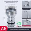 All-Copper Universal Washing Machine Faucet Adapter with Inlet Hose and 46-Point Stop Valve