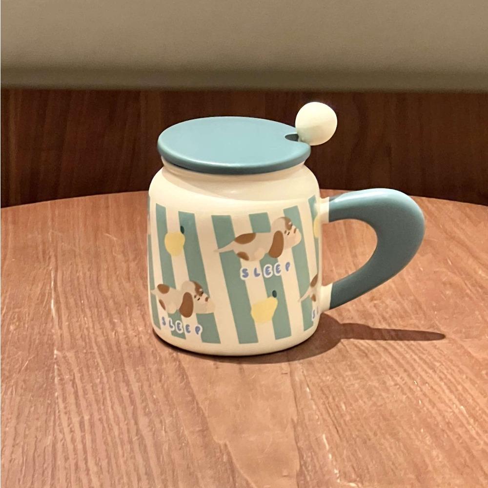 Milk Fufu Cute Sausage Puppy Mug Boy and Girl Couple Ceramic Drinking Cup Birthday Gift Souvenir