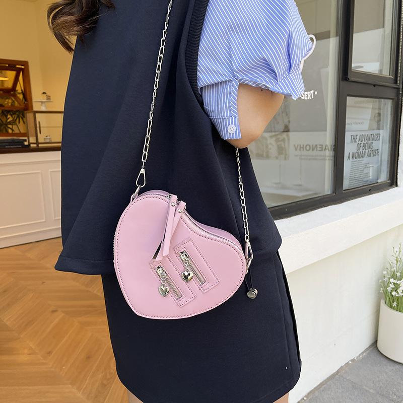 Small Bag Women's Spring and Summer New High-end Sense Versatile Love Fashion Chain Messenger Box Bag