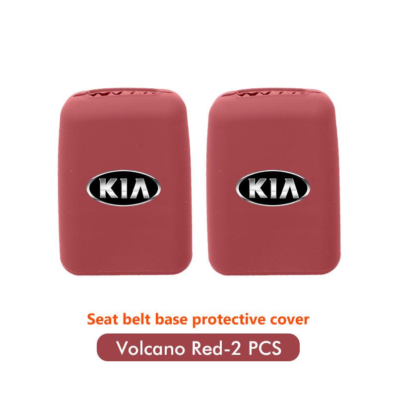 RVGH1 Car Seat Belt Protection Silicone Buckle Clip Cover For KIA Cerato Proceed Venga Stonic Picanto Sorento Stinger