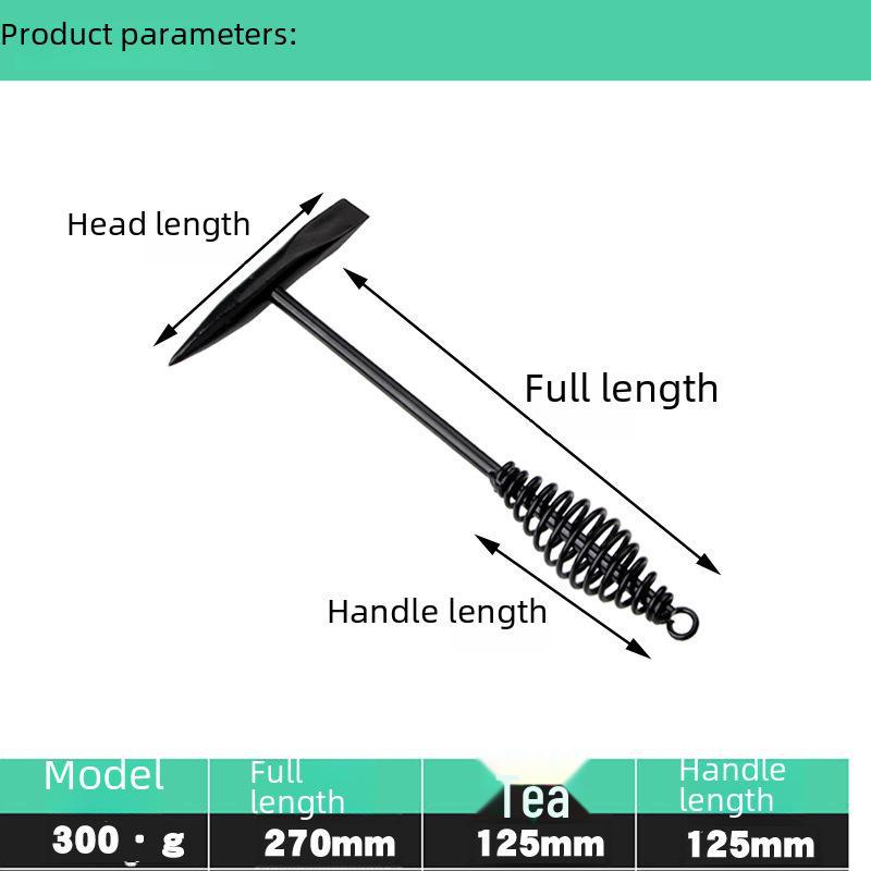 Schweißhammer mit Federgriff 500g - Werkzeug zum Entfernen von Rost und Schlacke